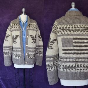 Ralph Lauren Thunderbird cowichan flag sweater